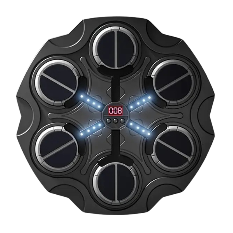 Wall-Mounted Smart Boxing Game with LED & Gloves V1142-LP601100191483301
