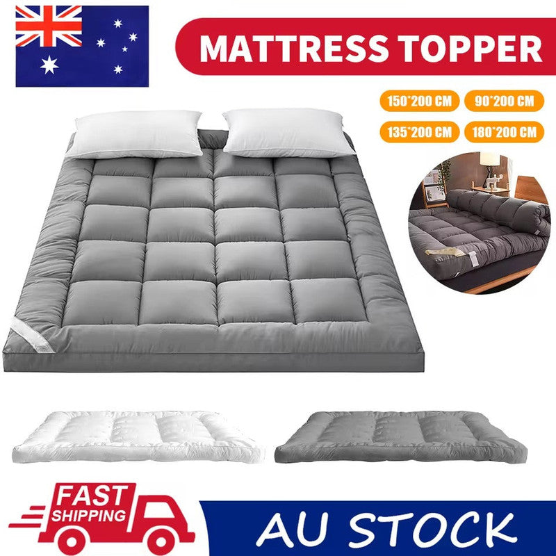 Luxury Pillowtop Mattress Topper Pad Protector V1142-LP601100359215385