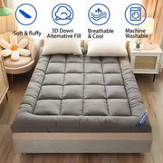 Luxury Pillowtop Mattress Topper Pad Protector V1142-LP601100359215385