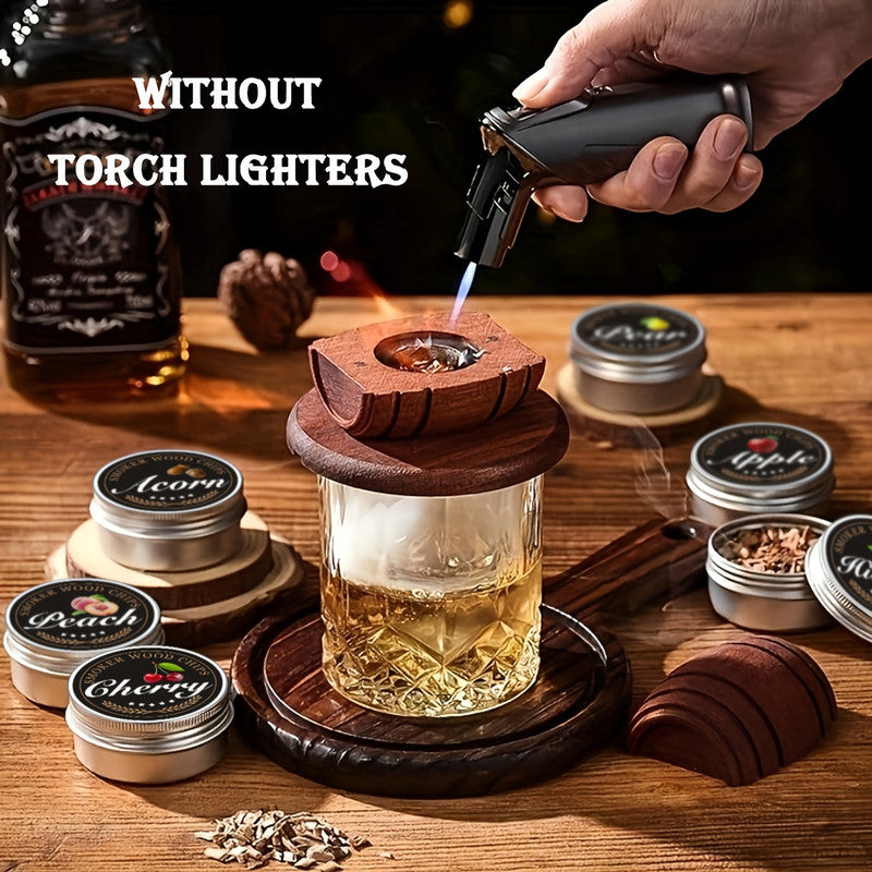 Whiskey Smoker Kit with 6 Wood Flavors & Accessories V1142-LP601100364038361
