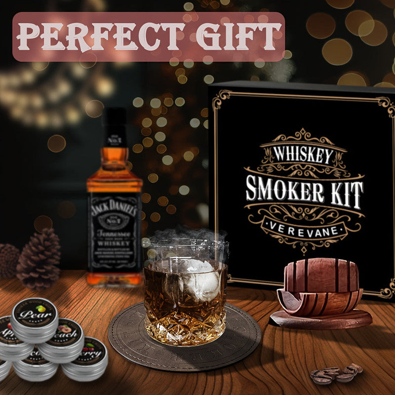 Whiskey Smoker Kit with 6 Wood Flavors & Accessories V1142-LP601100364038361