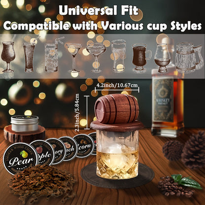 Whiskey Smoker Kit with 6 Wood Flavors & Accessories V1142-LP601100364038361