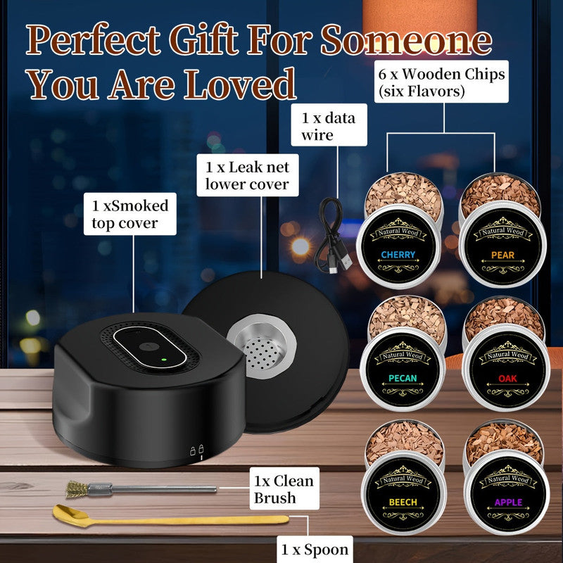 Automatic Electric Whiskey Smoker Gift Set V1142-LP601100436193125