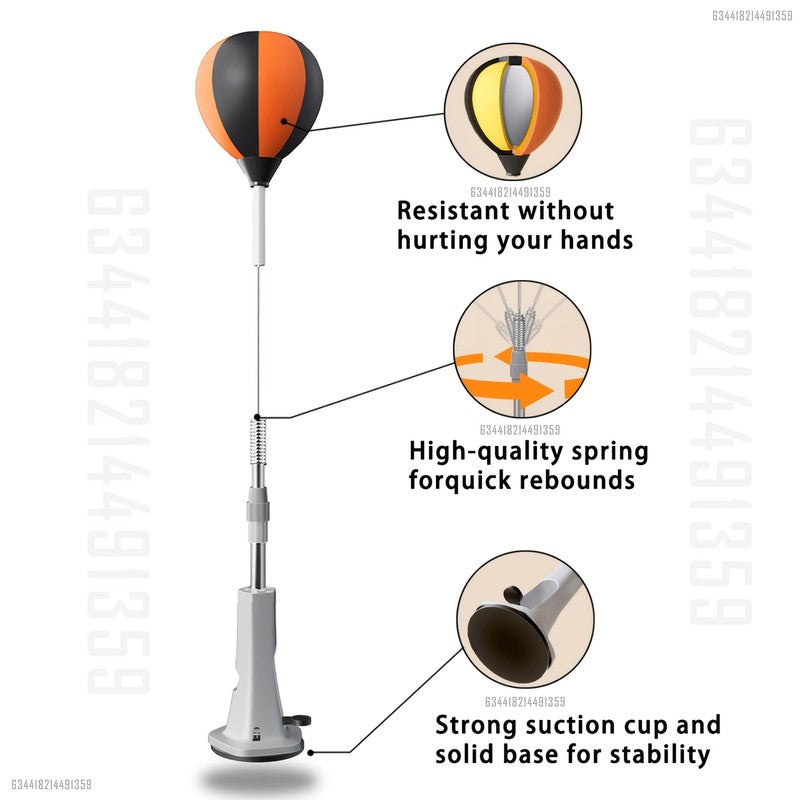 Inflatable Boxing Reflex Bag Adjustable Height Training V1142-LP601100476114544