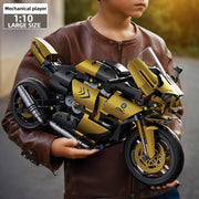 Mechanical Motorcycle Building Blocks V1142-LP601100683034699