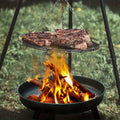 Outdoor Metal Fire Pit Bowl with Handles & Legs V1142-LP601100812142600