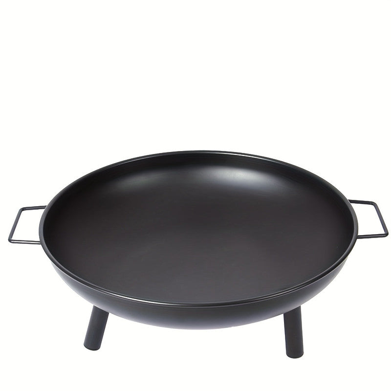Outdoor Metal Fire Pit Bowl with Handles & Legs V1142-LP601100812142600