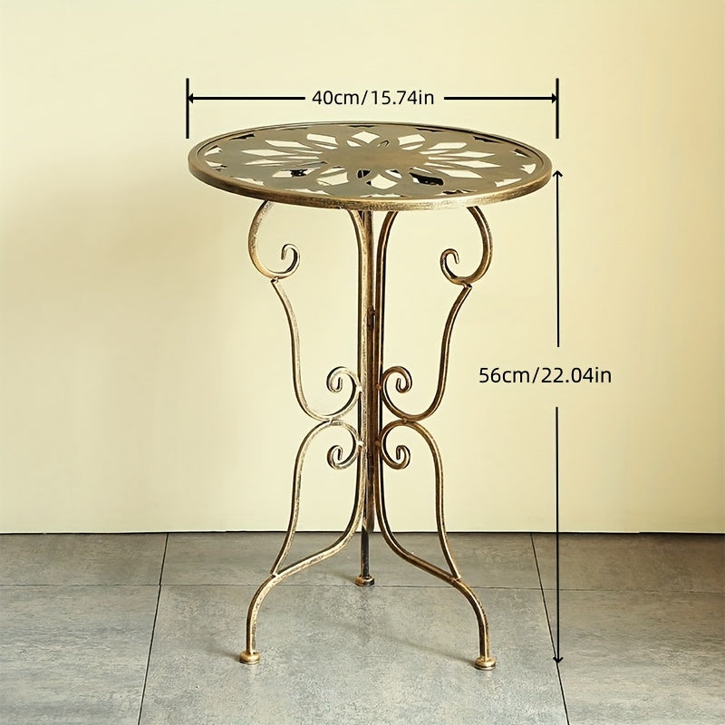 Vintage Metal Scrollwork Side Table V1142-LP601100835021867
