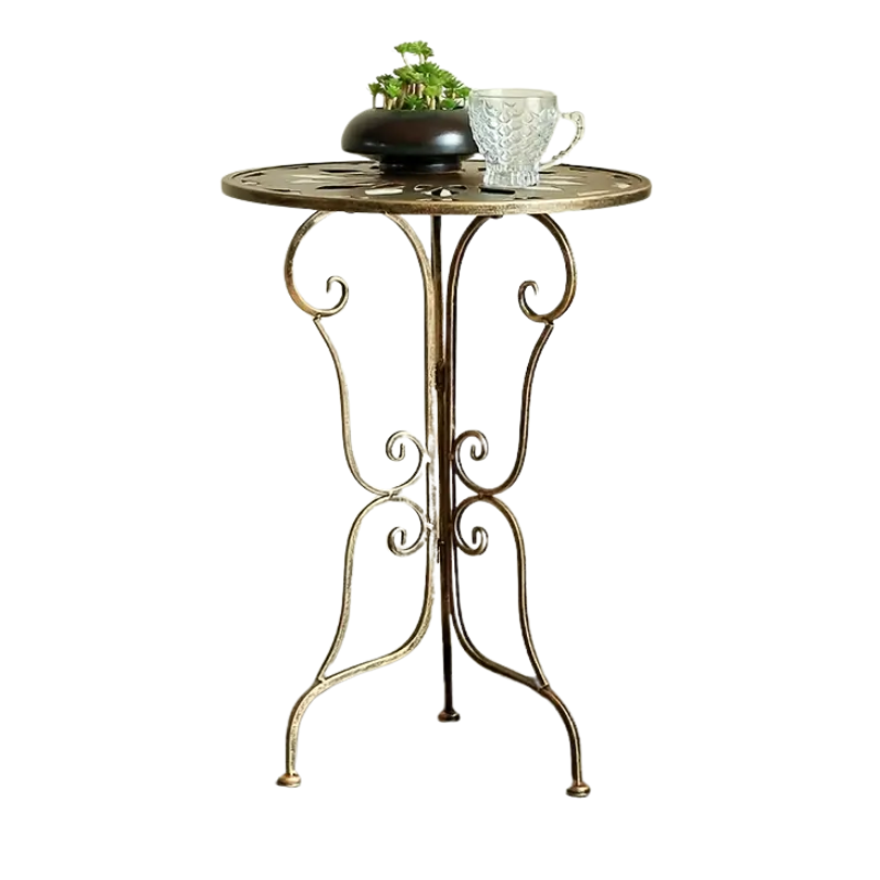 Vintage Metal Scrollwork Side Table V1142-LP601100835021867