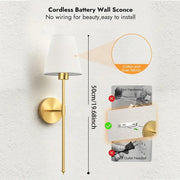 Battery Wall Sconces Set of 2 with Remote V1142-LP601101234496694