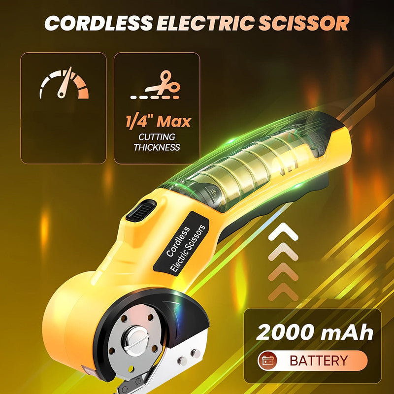 Cordless Electric Fabric Cutter with USB Rechargeable V1142-LP601101451854364