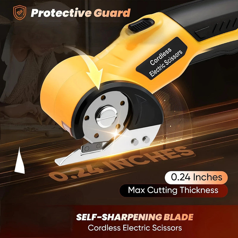 Cordless Electric Fabric Cutter with USB Rechargeable V1142-LP601101451854364