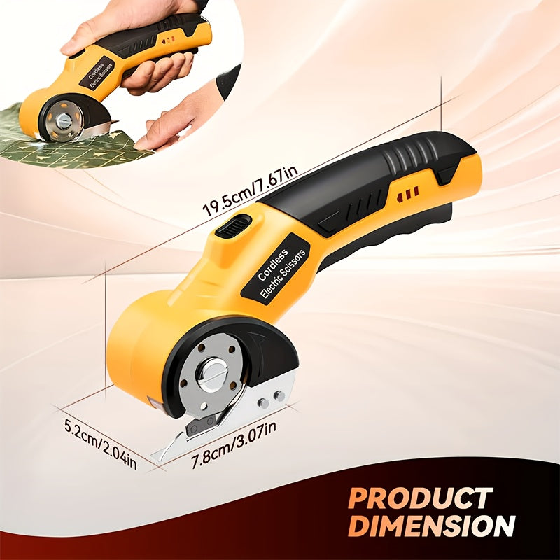 Cordless Electric Fabric Cutter with USB Rechargeable V1142-LP601101451854364