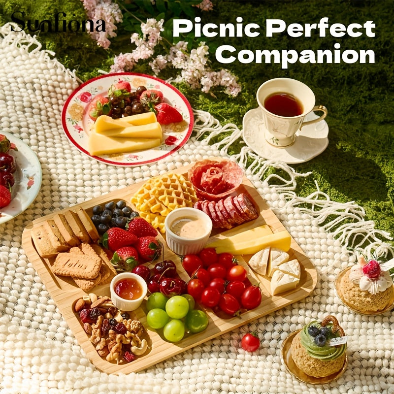 Bamboo Cheese Tray with Acrylic Lid V1142-LP601101812070719