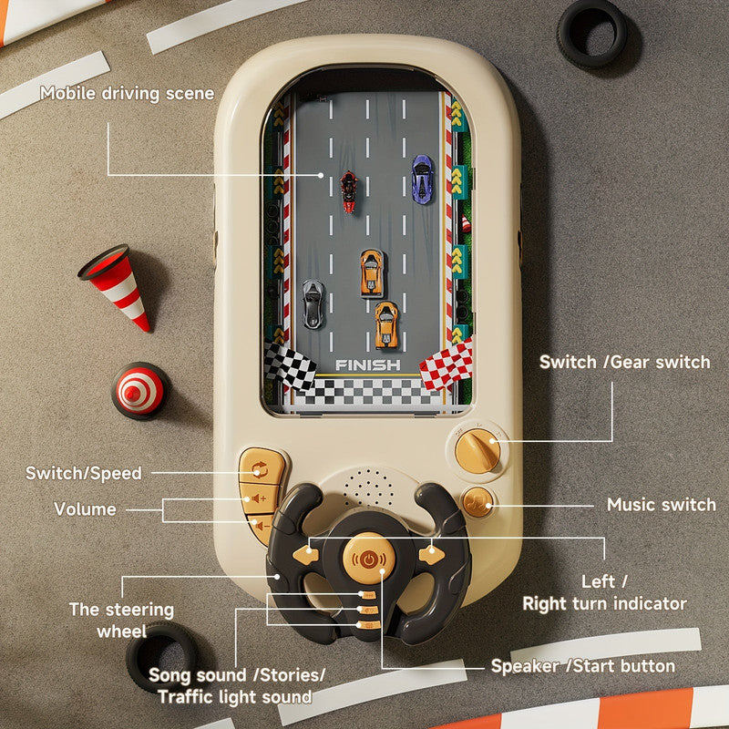 Racing Steering Wheel Toy for Kids Interactive Play V1142-LP601101894089668