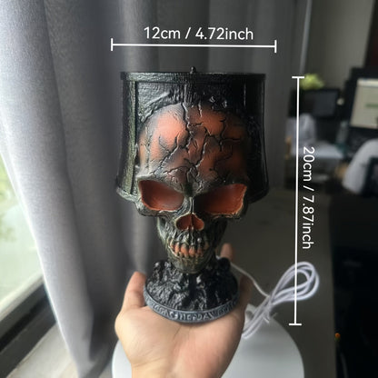 Lava Skull Lamp USB Halloween Night Light V1142-LP601101980441191