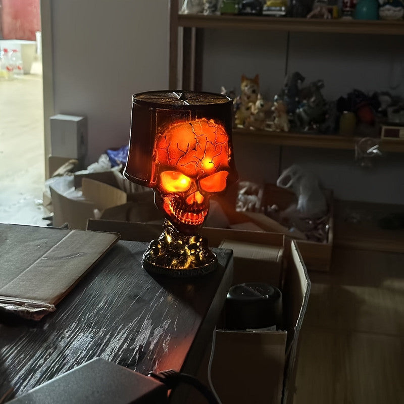 Lava Skull Lamp USB Halloween Night Light V1142-LP601101980441191