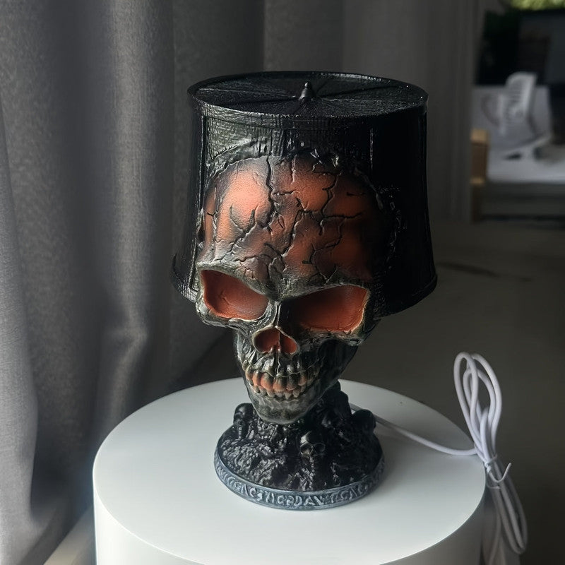 Lava Skull Lamp USB Halloween Night Light V1142-LP601101980441191