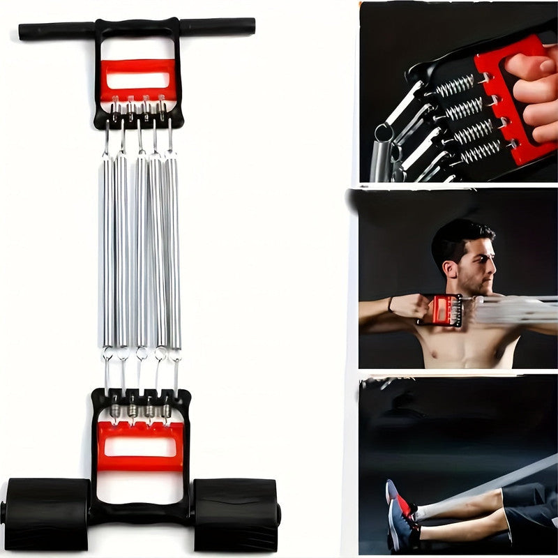 1Pc Multifunctional Spring Pedal Puller Fitness Tensioner(Black) V1142-LP97471