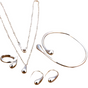 Women's Silver Needle Jewelry Set (4 pcs) V1142-OBA000243