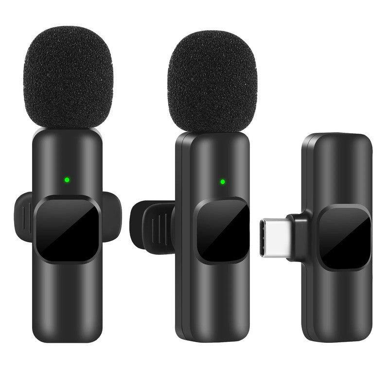 Wireless Lavalier Microphone for iPhone Android Live Recording V1142-OBA000244