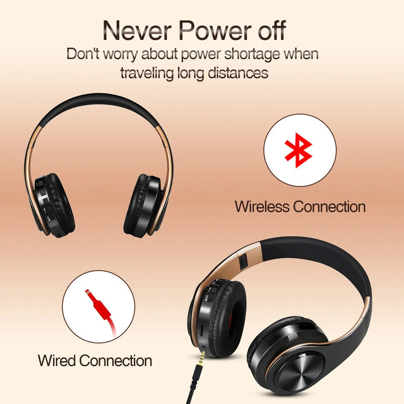 Wireless Bluetooth Headphones Gold V1142-OBA1005004904272791