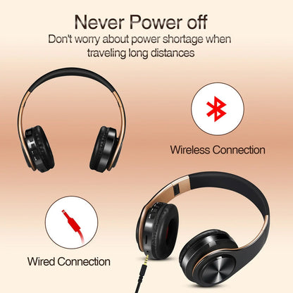 Wireless Bluetooth Headphones Gold V1142-OBA1005004904272791