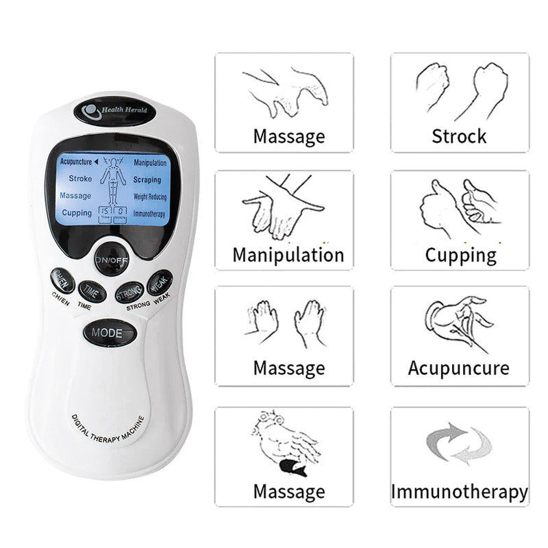 Electric EMS TENS Pulse Massager Pad V1142-OBA1005006852268390