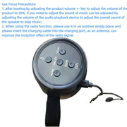 LED Lights Speaker with Powerful Bass Black V1142-OBA1005007171145491