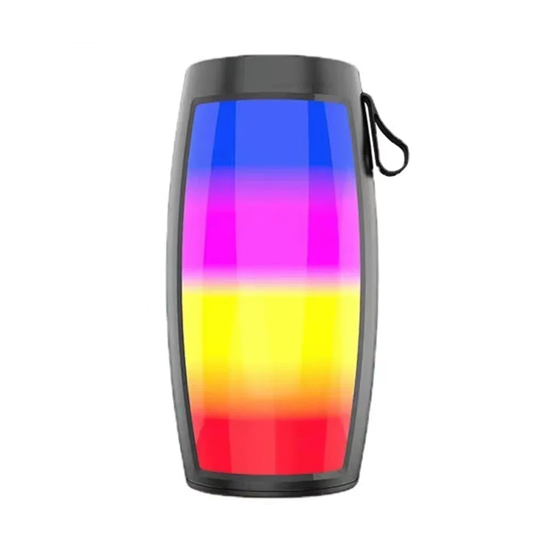 LED Lights Speaker with Powerful Bass Black V1142-OBA1005007171145491
