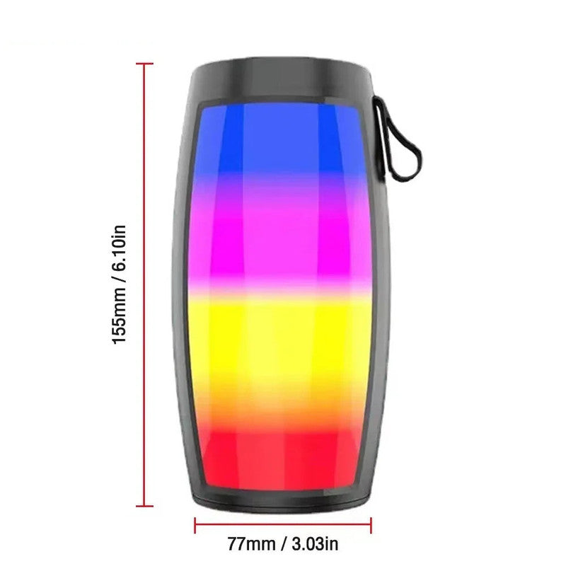 LED Lights Speaker with Powerful Bass Black V1142-OBA1005007171145491
