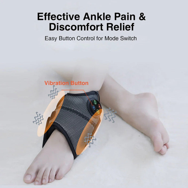 Electric Foot Ankle Massager with Heat Black V1142-OBA1005007197652058