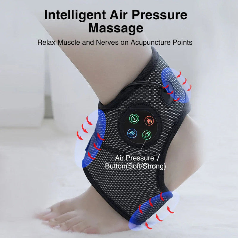 Electric Foot Ankle Massager with Heat Black V1142-OBA1005007197652058