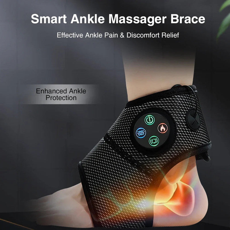 Electric Foot Ankle Massager with Heat Black V1142-OBA1005007197652058