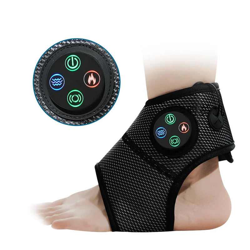 Electric Foot Ankle Massager with Heat Black V1142-OBA1005007197652058