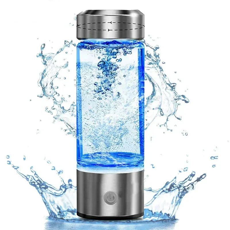 Portable Electric Hydrogen Water Bottle Silver V1142-OBA1005007231624750