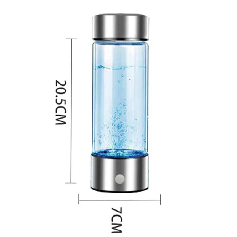 Portable Electric Hydrogen Water Bottle Silver V1142-OBA1005007231624750