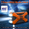 Emergency Hand Crank Solar Radio Orange V1142-OBA1005007345196175
