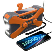 Emergency Hand Crank Solar Radio Orange V1142-OBA1005007345196175