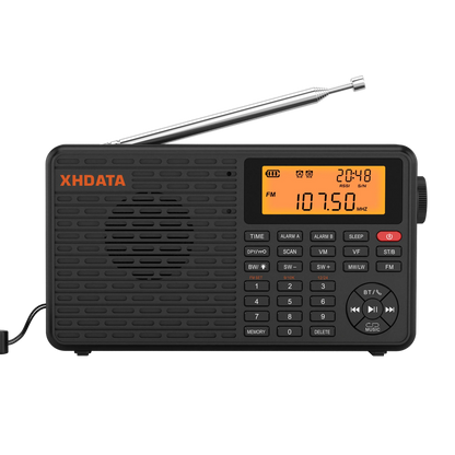 Stereo Digital Portable Radio Black V1142-OBA1005007345224299