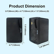 3-Way Waterproof Wall Mount Speakers Black V1142-OBA1005007476743550