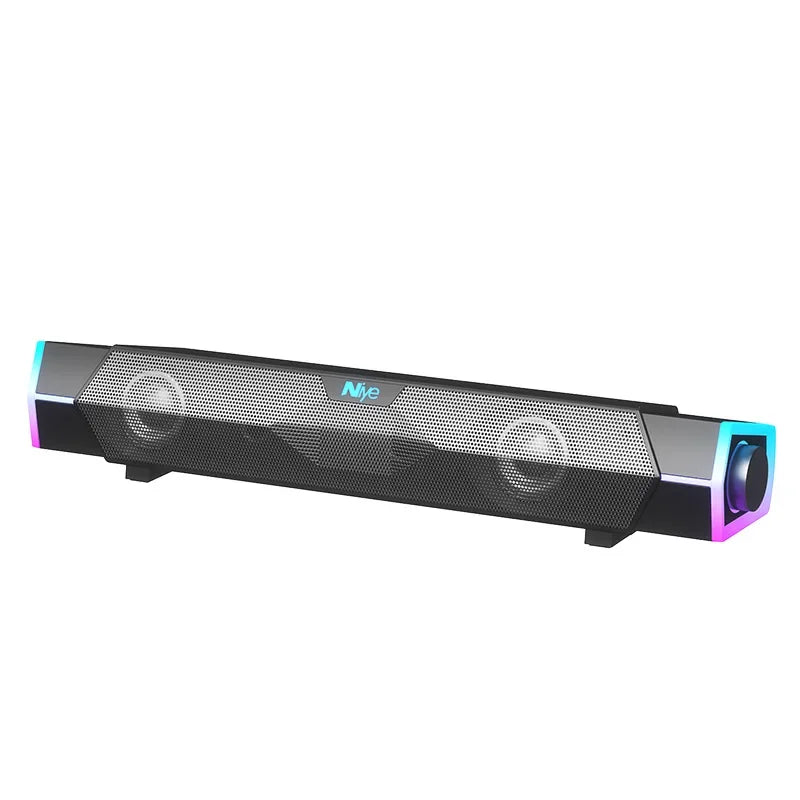 Computer Bluetooth RGB Light Speaker Black V1142-OBA1005007539913764