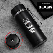1L Thermos Bottle with LED Temperature Display Black V1142-OBA1005007805644243