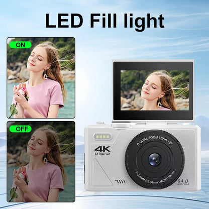 Digital Camera with 3.0 Flip Screen White V1142-OBA1005008743474852