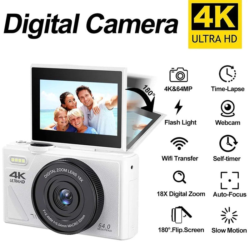 Digital Camera with 3.0 Flip Screen White V1142-OBA1005008743474852