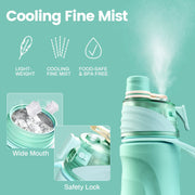 750ML Spray Water Bottle Green V1142-OBA1005008831374977