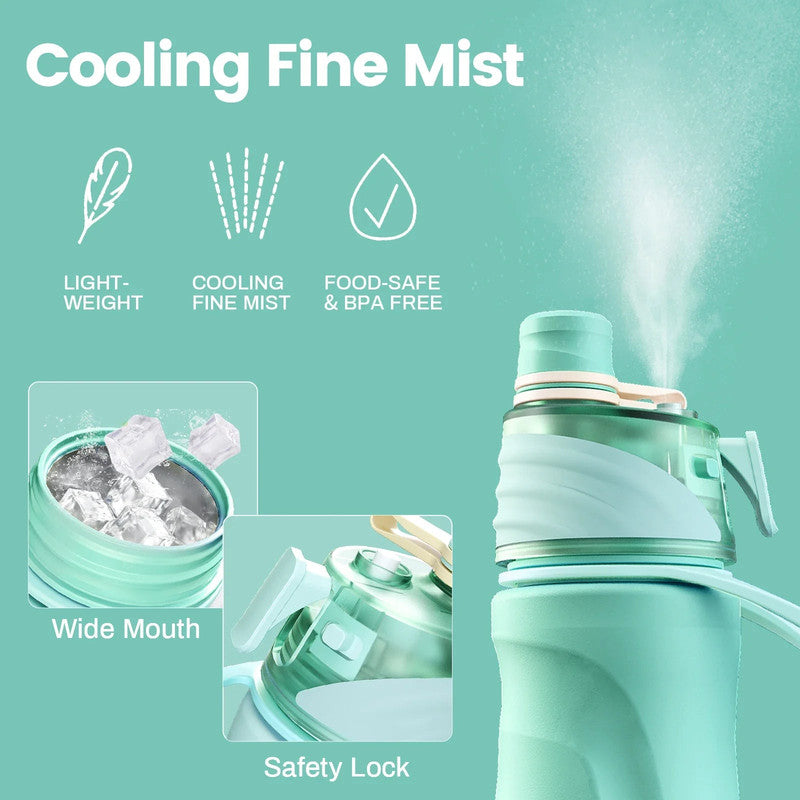 750ML Spray Water Bottle Green V1142-OBA1005008831374977
