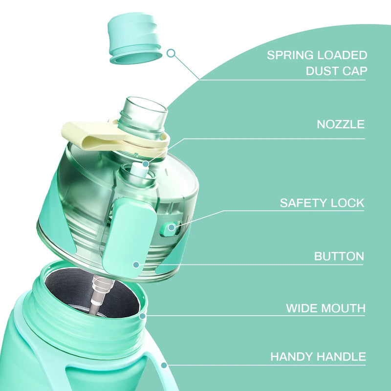 750ML Spray Water Bottle Green V1142-OBA1005008831374977