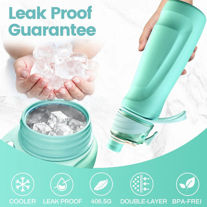 750ML Spray Water Bottle Green V1142-OBA1005008831374977