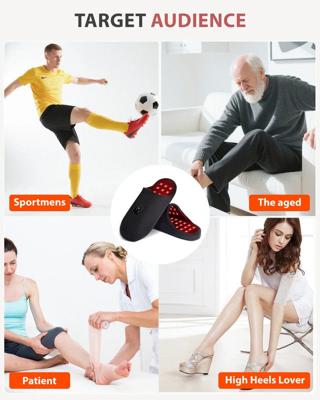 Rechargeable Red Light Therapy Slippers Black V1142-OBA1005009170352448